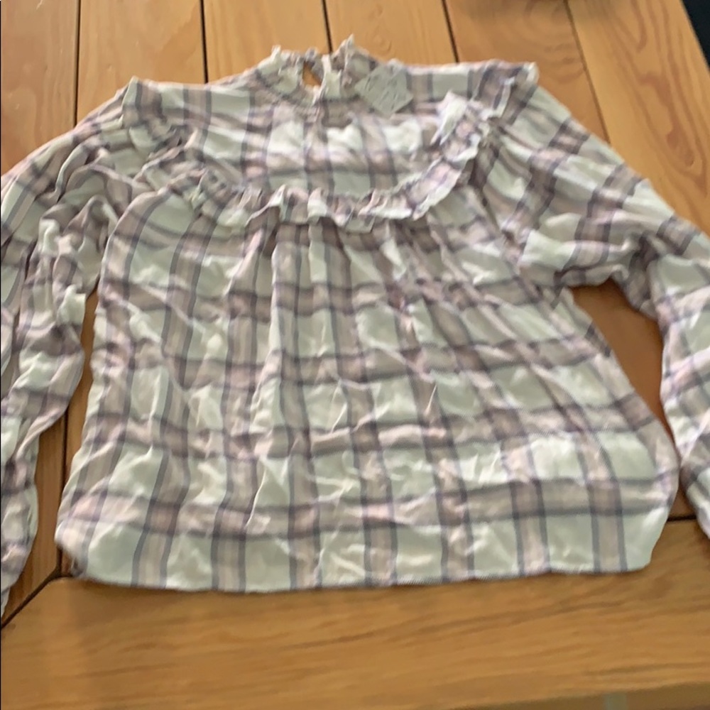 Free people high neck blouse